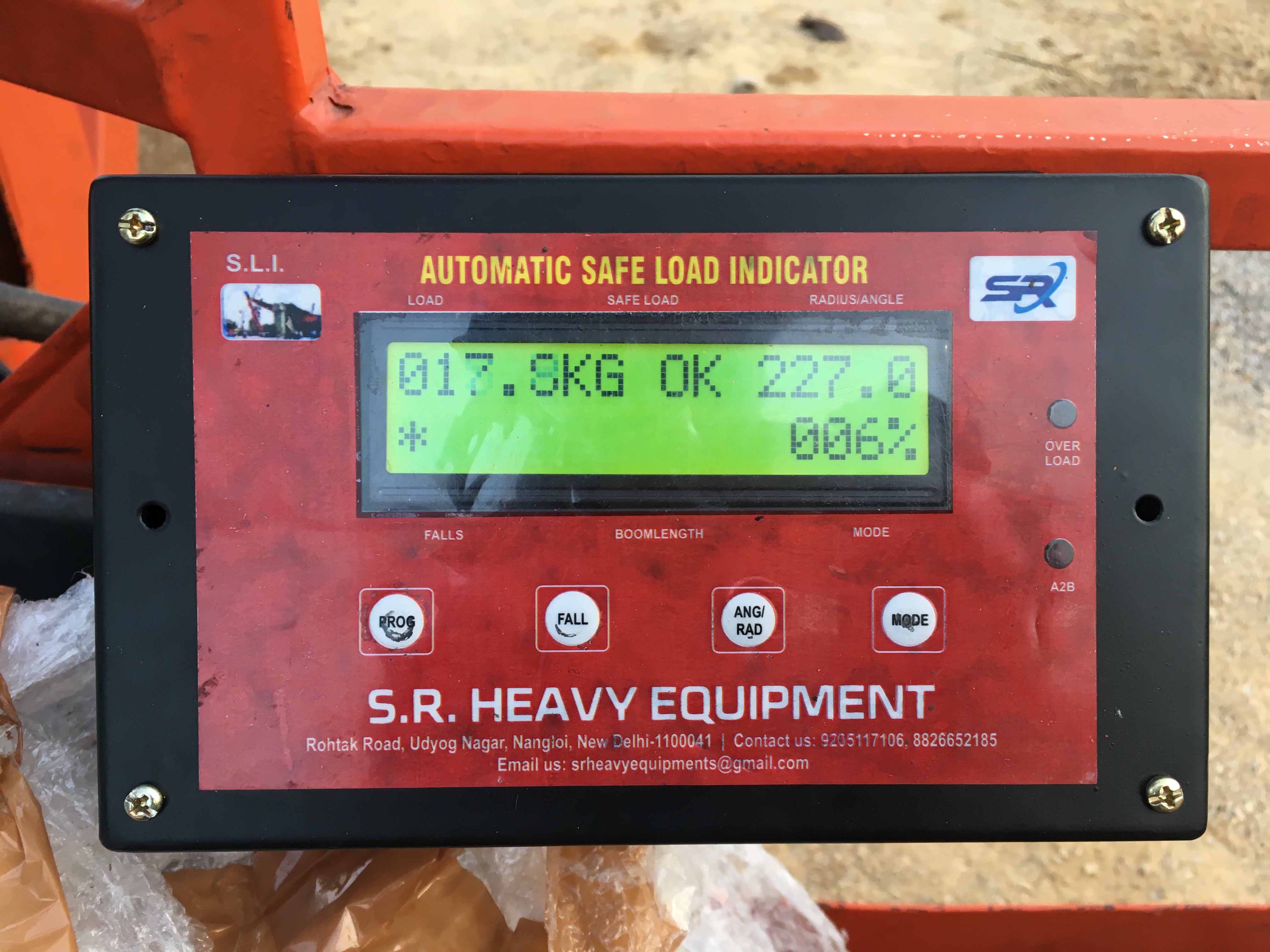 Safe Load Indicator Supplier | Crane Load Indicator | S.R. Heavy Equipment